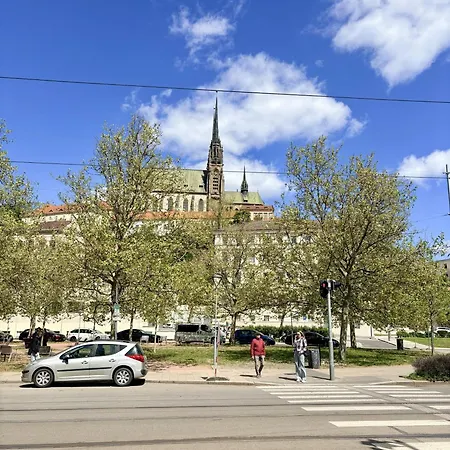 Apartment Family & Group Flat With Terrace Near Main Station Brno
